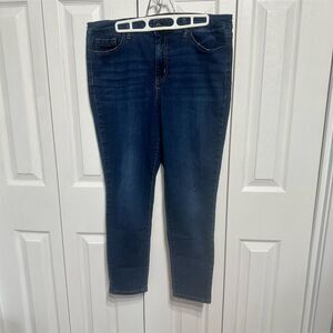 Jessica Simpson Women's High Rise Skinny Ankle Jeans Blue Size M